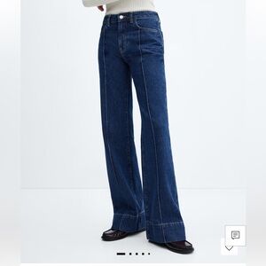 Mango WIDELEG JEANS WITH DECORATIVE SEAMS